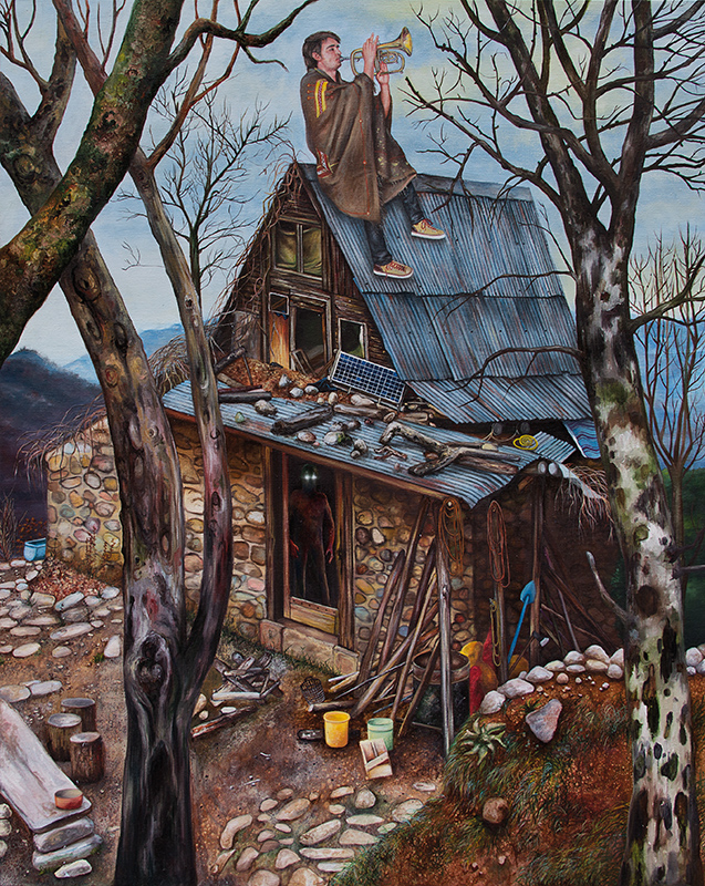 Jour de silence - 2014 Oil on canvas, 162 x 130cm
