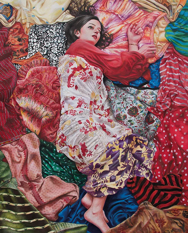 L'indécise&nbsp;- 2014Oil on canvas,&nbsp;100cm x 81cm