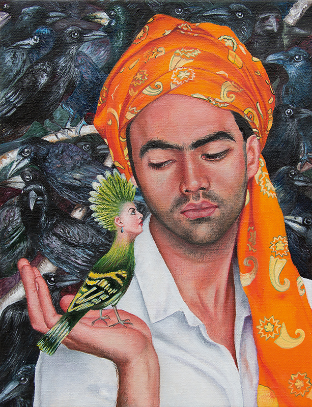 Le jardin exalté&nbsp;-&nbsp;2014Oil on canvas,&nbsp;35cm x 27cm