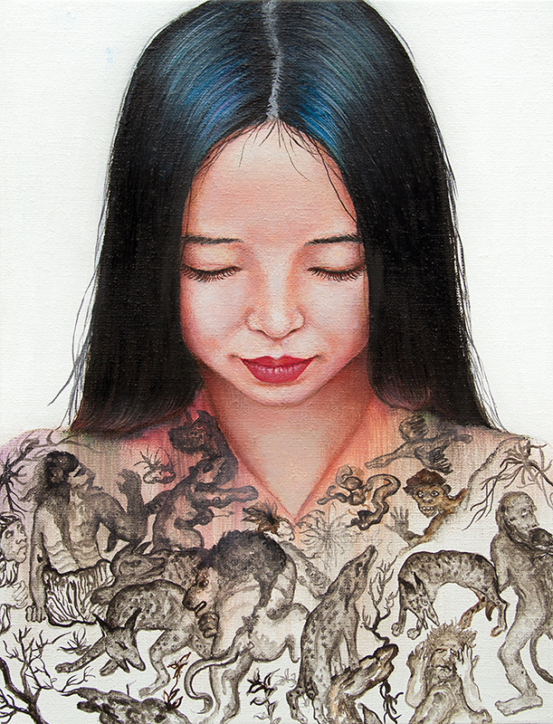 Les promesses de l'ombre - 2014 Oil on canvas, 35 x 27cm