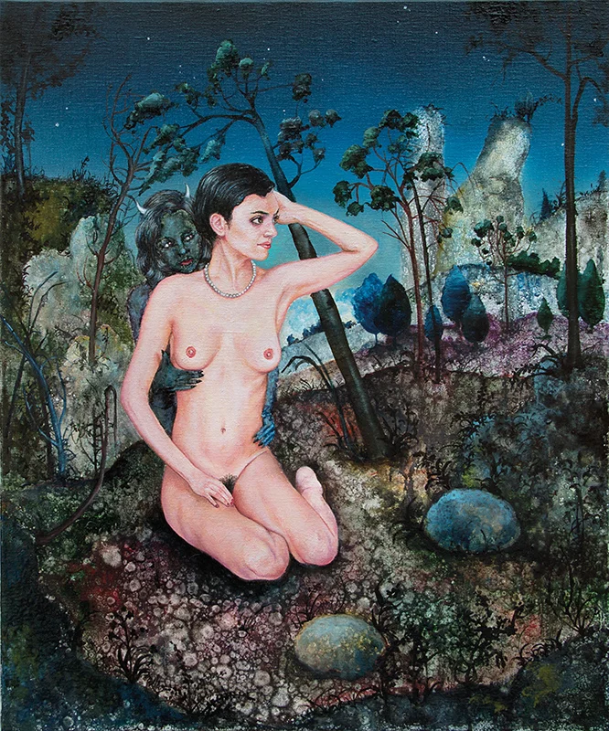La dame blanche&nbsp;- 2013Oil on canvas, 65 x 54cm