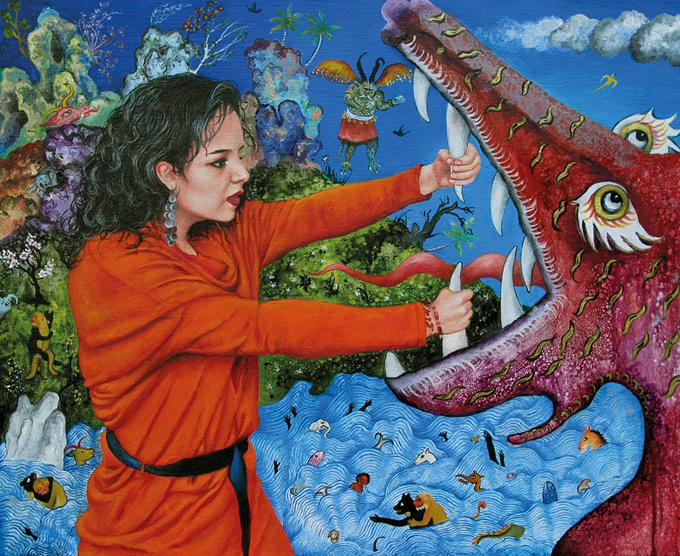 Sainte Ghazal - 2012Oil on canvas, 50 x 61cm