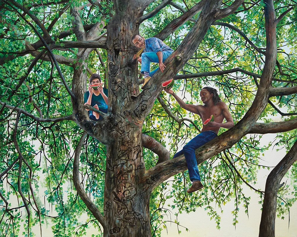 L'échapée belle&nbsp;- 2011Oil on canvas, 130 x 162cm