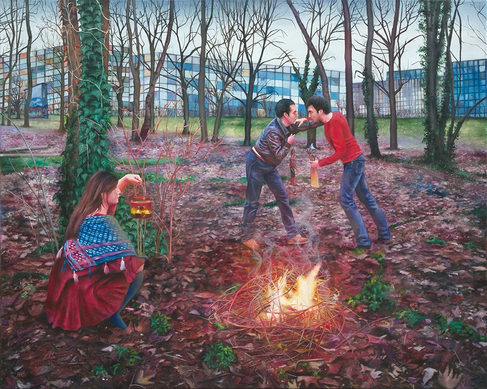 Le duel - 2011Oil on canvas,&nbsp;160 x 200cm