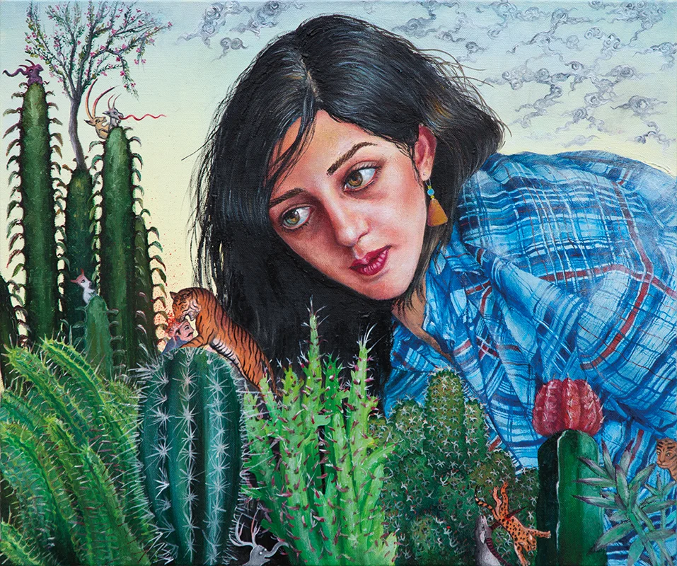 Le tigre du Bengale&nbsp;- 2011Oil on canvas,&nbsp;46 x 55cm