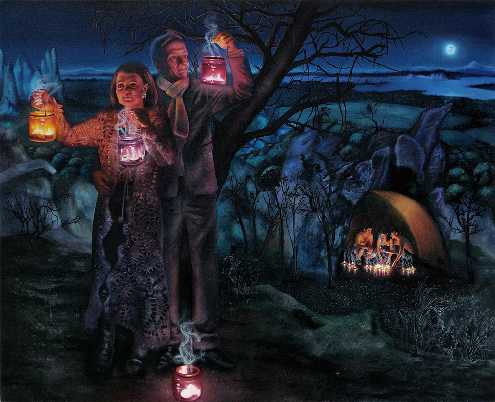 Brigitte et François - 2010Oil on canvas,&nbsp;130 x 162cm