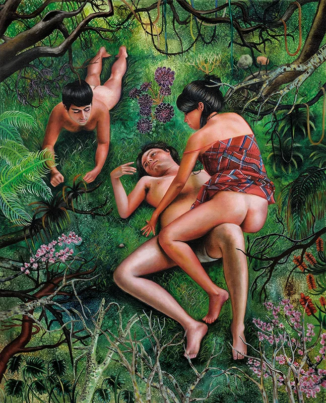 Dans la jungle -&nbsp;2009Oil on canvas,&nbsp;100 x 81cm