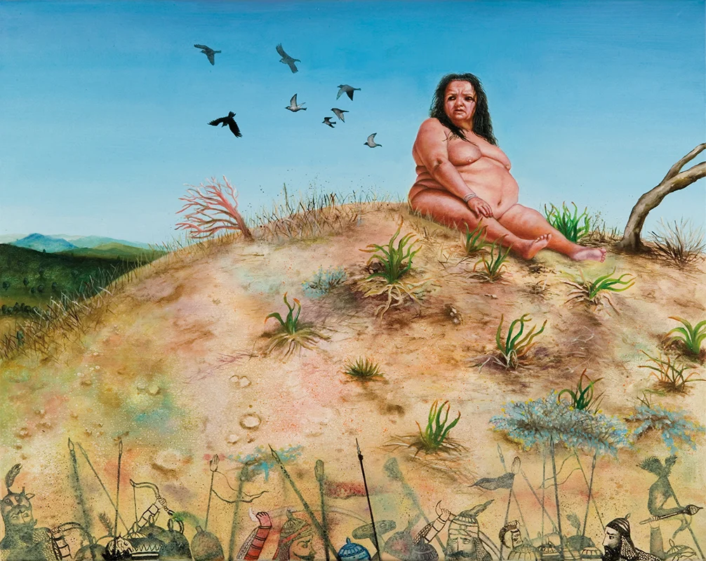 Le chant des soldats - 2009 Oil on canvas, 65cm x 81cm
