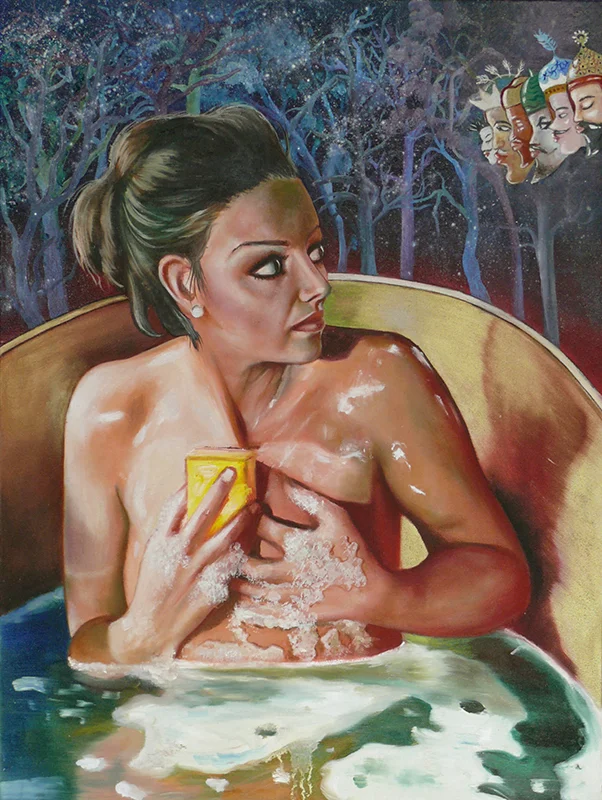 Bain de nuit&nbsp;-&nbsp;2008Oil on canvas,&nbsp;60 × 45cm