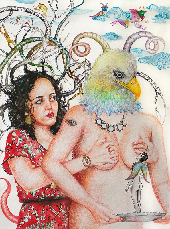Untitled - 2012 mixed technique on paper, 62 x 46 cm