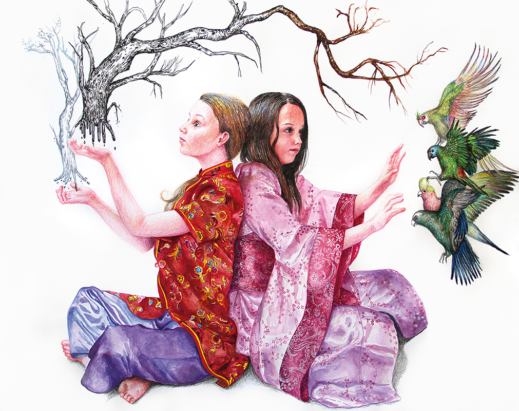 Untitled - 2015 mixed technique on paper, 70 x 90 cm