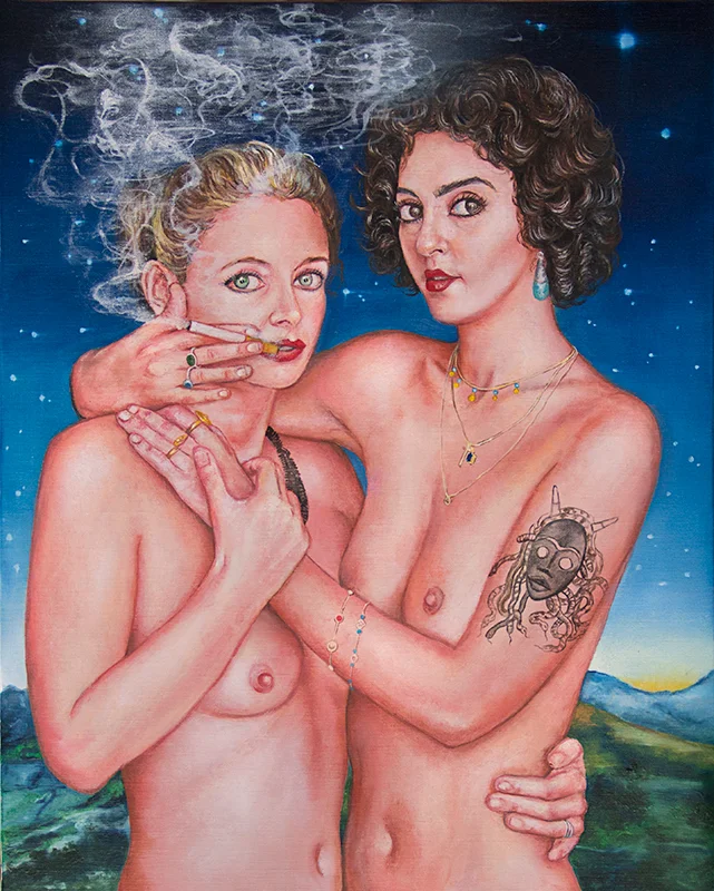 La première tentation - 2017Oil on canvas, 50 x 40 cm
