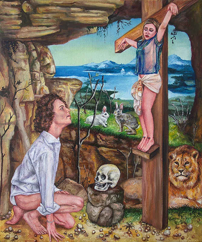 Saint Gérôme - 2018Oil on canvas, 46 x 55 cm