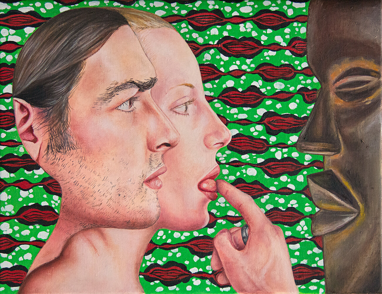 Le goût de la cerise - 2019Oil on canvas, 27 x 35 cm
