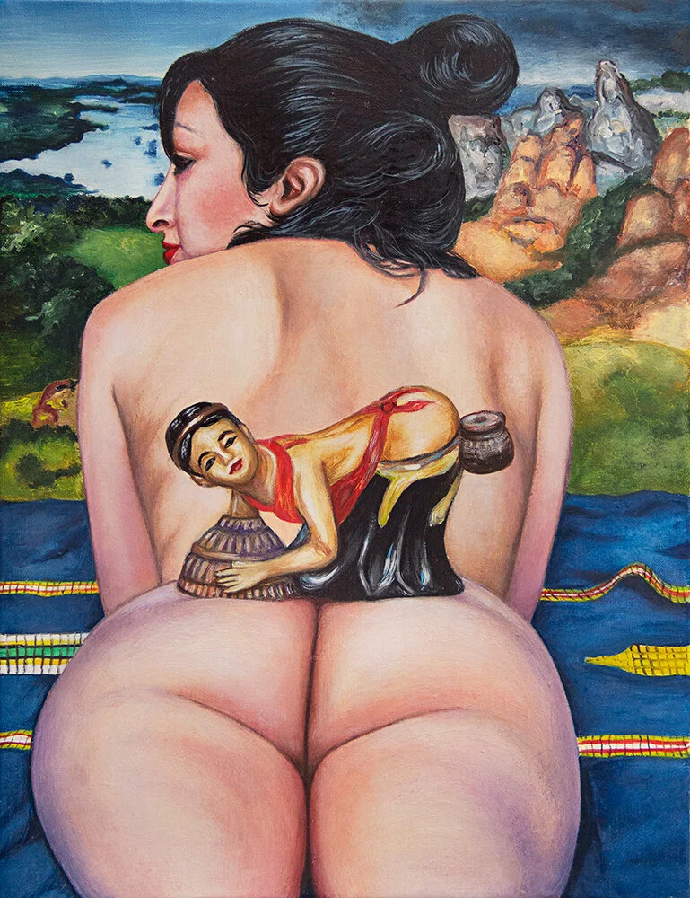 L’indochine - 2020Oil on canvas, 37 x 25 cm