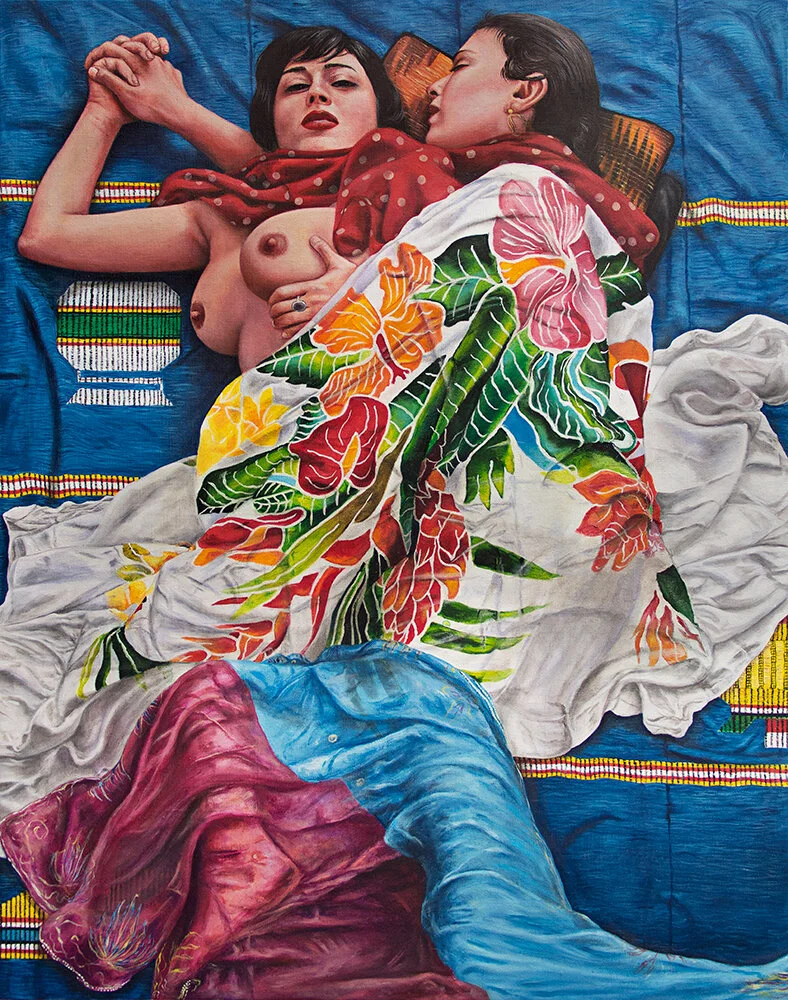 Tendresse printanière - 2020Oil on canvas, 100 x 81 cm