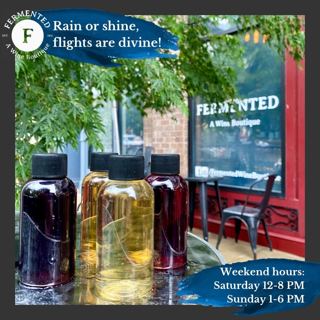 Flights are on deck 12-8 PM Saturday and 1-6 PM Sunday, and today&rsquo;s Saturday tasting is Pinot Showdown at 4, 5, and 6 PM.

Come see us this weekend to refresh after the last 48 hours of storms. ⛈️
.
.
.

#winetasting #wine #winelover #winetime 