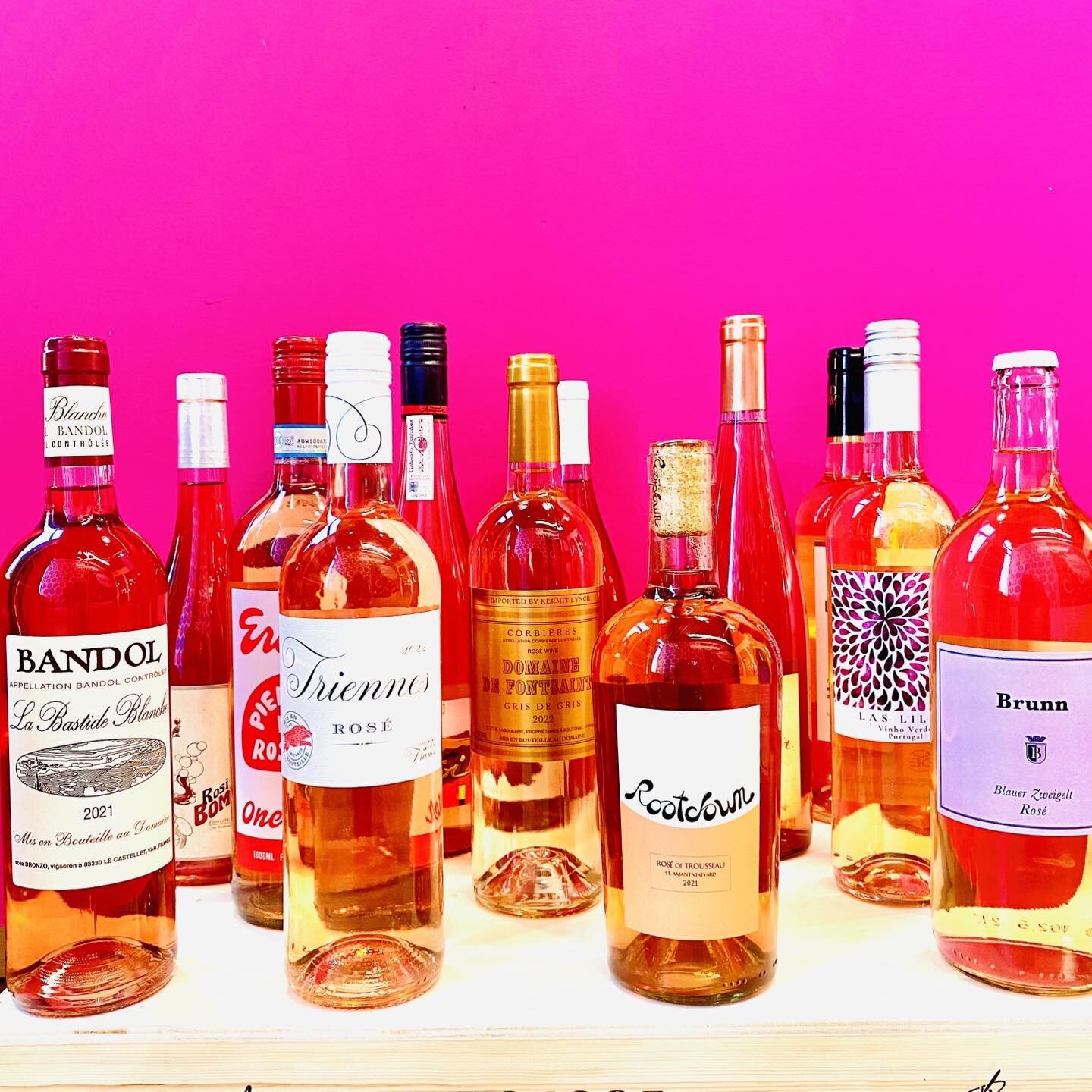 So many delicious ros&eacute;s in stock, so little time. 🩷
.
.
.

#winetasting #wine #winelover #winetime #winestagram #naturalwine #vino #winelovers #instawine #awesomealpharetta #cherokeeconnect #downtownalpharetta #downtowncanton #fermented #ferm