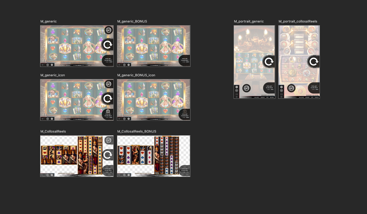 Mobile device UI layout.
