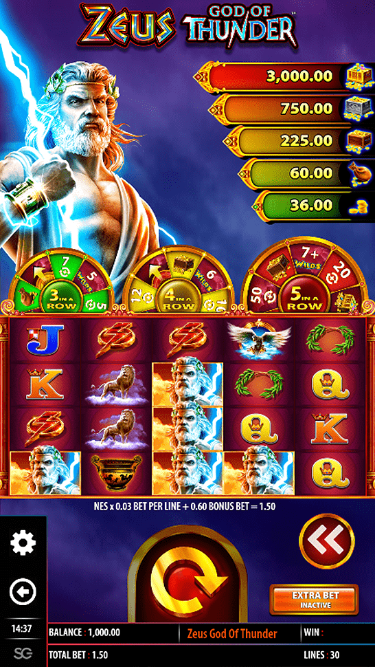 Premium game UI with themed elements.