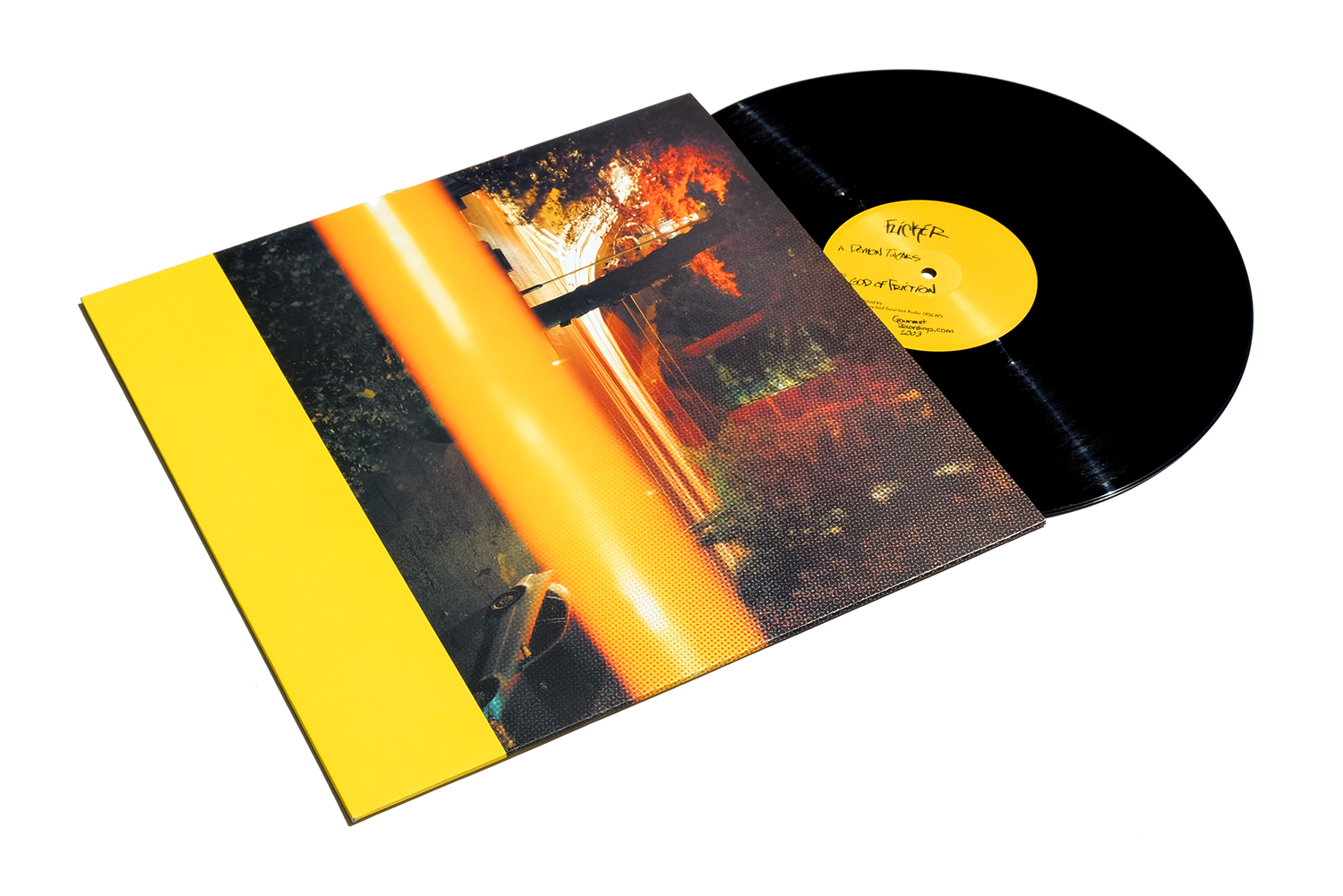 Gourmet Recordings sleeve and label redesign.