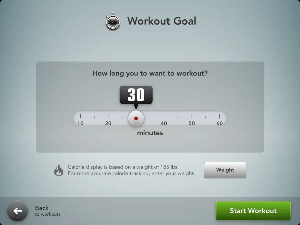 Workout Goad Adjustment