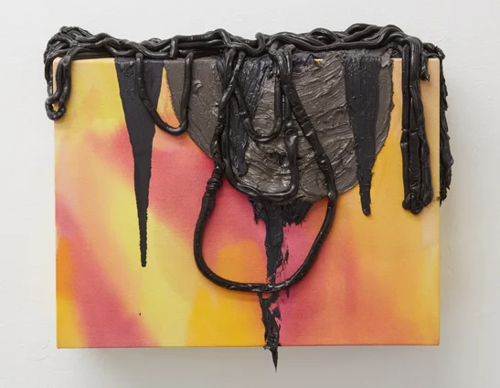 Untitled, 2016. Oil on canvas on panel. 17 x 21 x 7 inches
