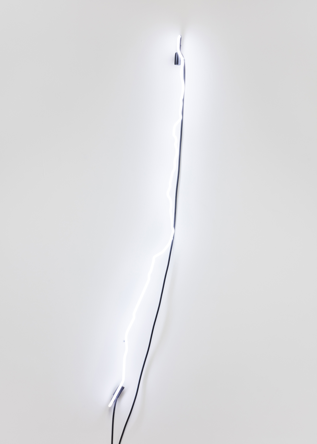  Phoebe Berglund,  Broadway , 2019. Neon tubing. 65 x 8 x 3 inches. 