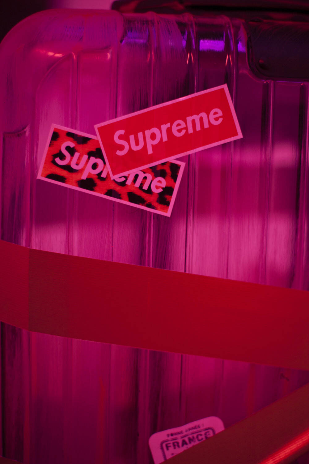   Supreme  (detail) ,  2019. PVC, acrylic, duct-tape. 39 x 15 x 8 inches. 