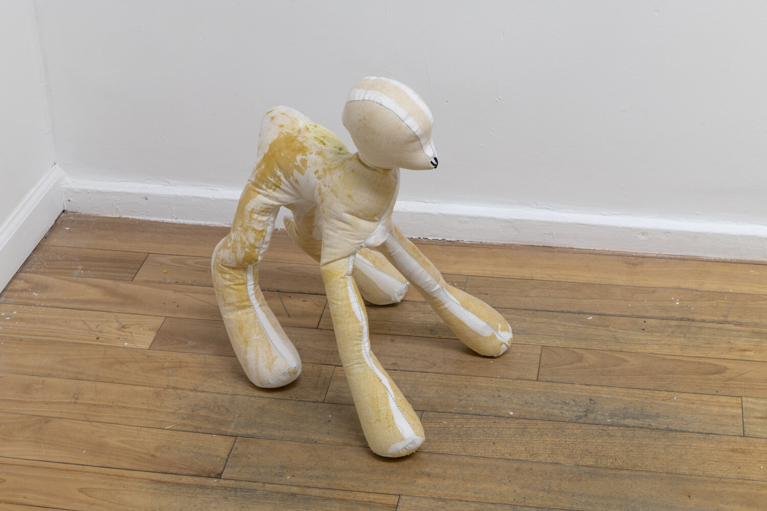   Lamb #1 , 2019. Muslin and foam. 20 x 14 x 16 inches. 