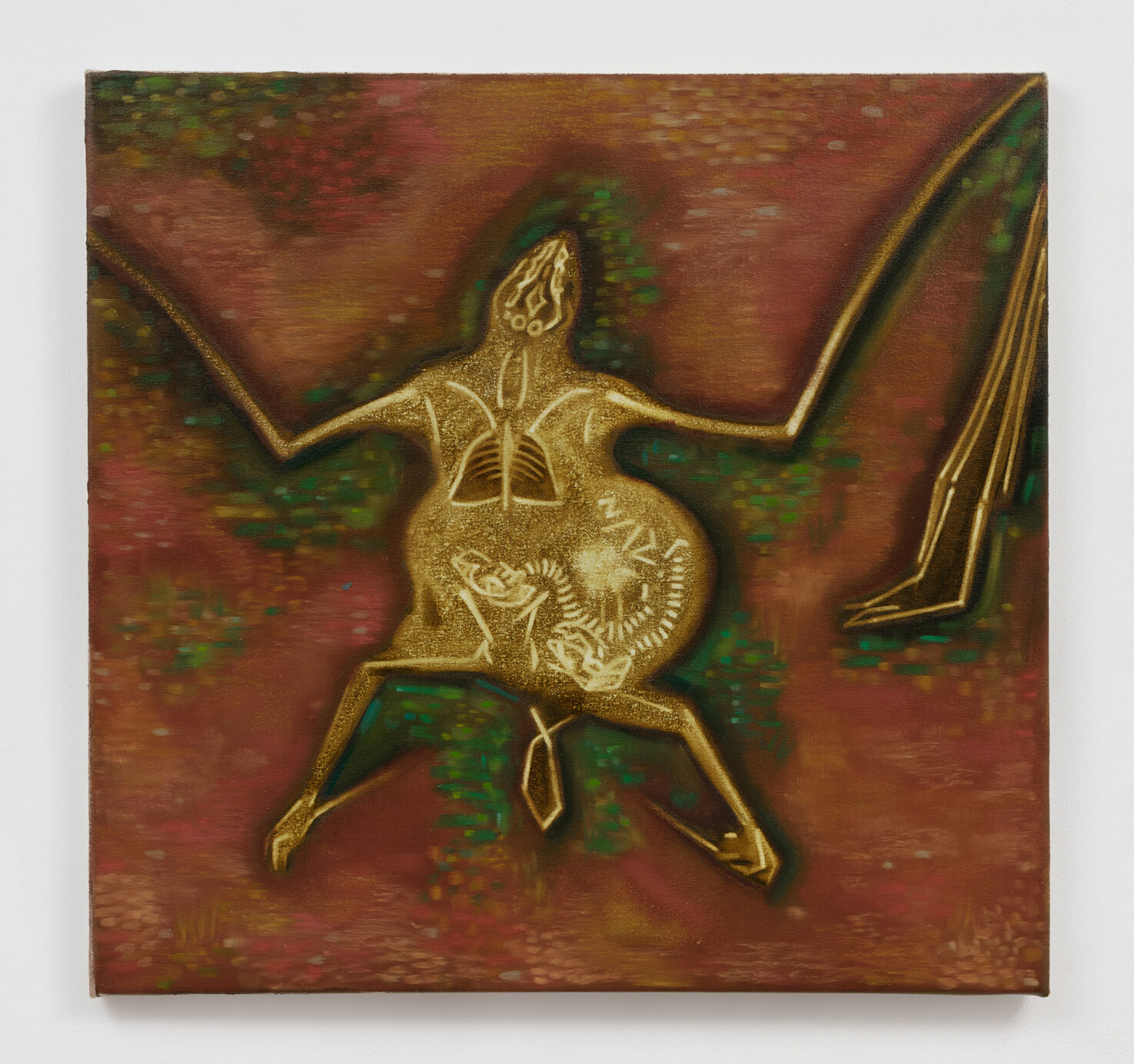   Amber Bat,  2020. Oil on canvas. 27 x 28 inches. 