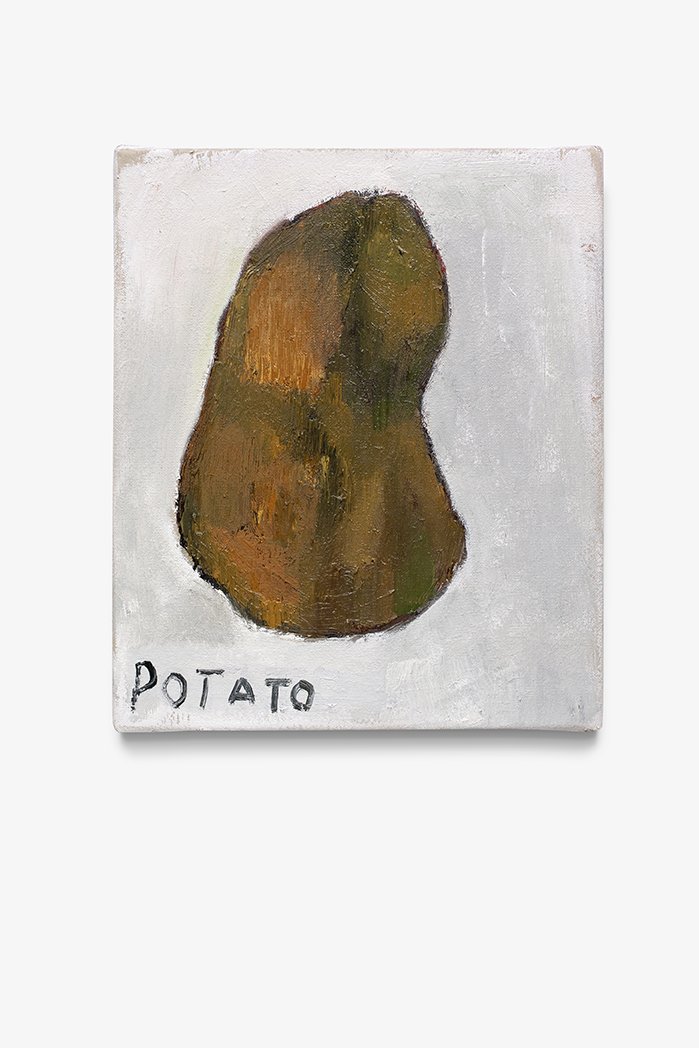   Potato , 2021. Oil on linen. 15.5 x 13.5 inches. 