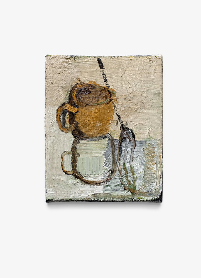   I Want Coffee I , 2020. Oil on linen. 10 x 8 inches. 