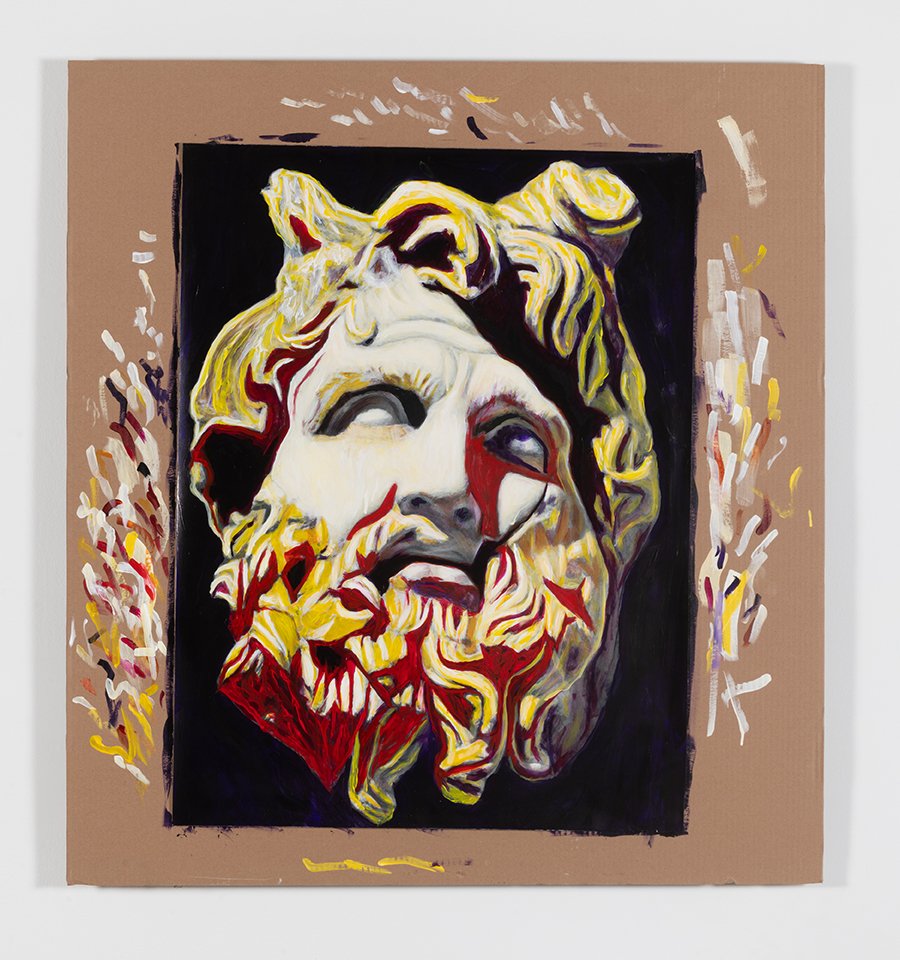  Andres Serrano,  The Head of Zeus , 2024. Acrylic on photograph printed on vinyl, on cardboard. 50 x 48 inches. 