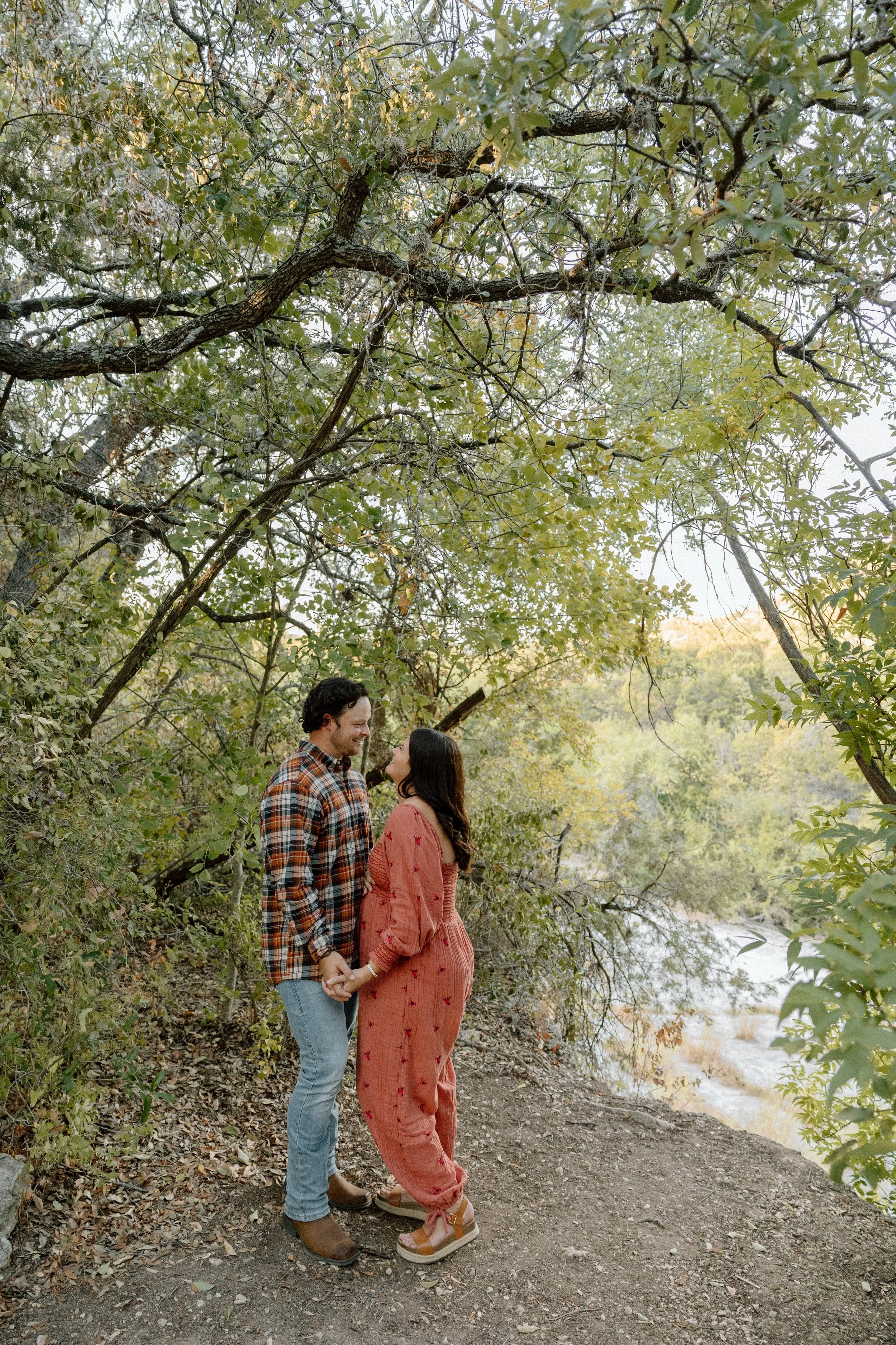 The Hart's Maternity Session at Bull Creek District Park in Austin, Texas.