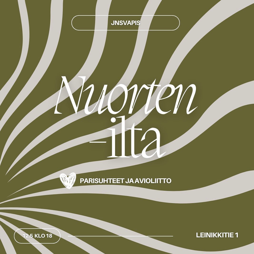 Let&rsquo;s talk about 🩷! Tervetuloa perjantaina Vapiksen nuorteniltaan 🥰