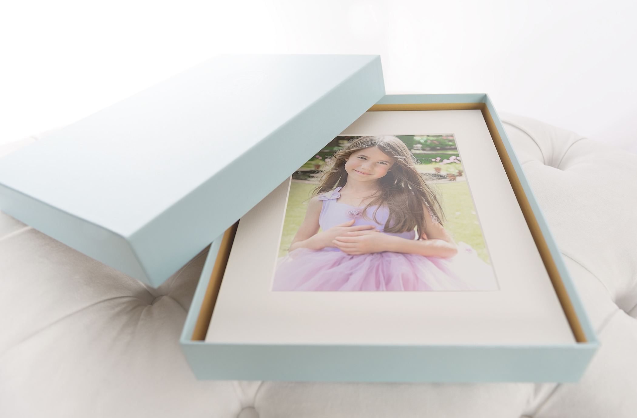  Our beautifully boxed, 11 x 14 matted, 8 x 10 print product. 