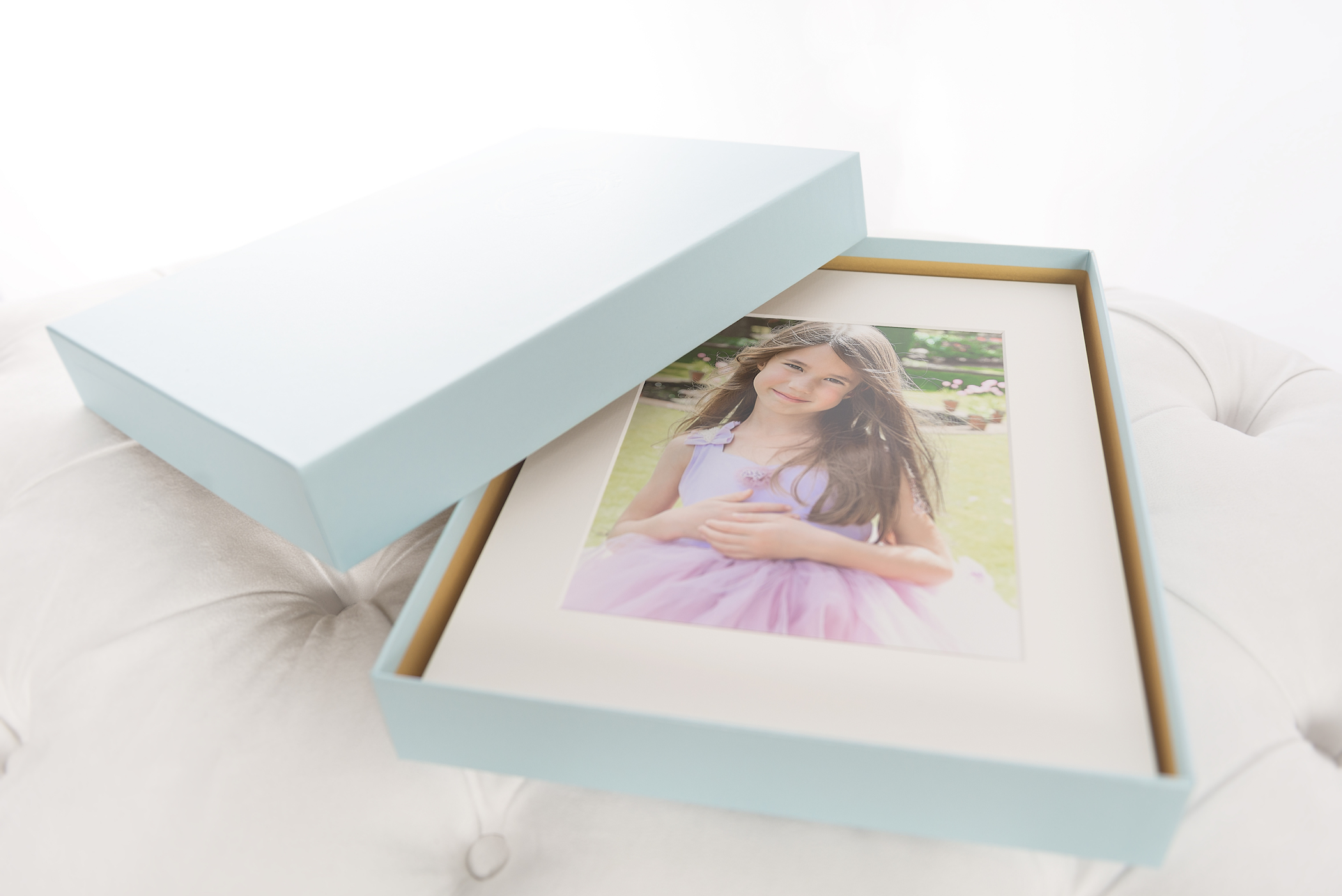  Our beautifully boxed, 11 x 14 matted, 8 x 10 print product. 