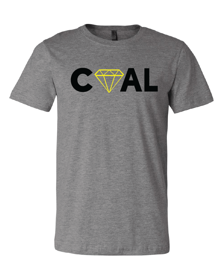 Diamond in the Coal (Mens) Lt Grey T-Shirt