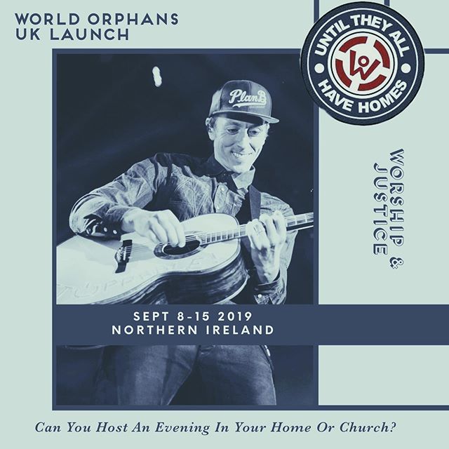 Oh Northern Ireland - the motherland, this is why I love you. We announced 24hours ago our news about helping to launch @worldorphans UK. Already the week is almost filled; with details to follow. Still trying to fill both Sundays 8th &amp; 15th am/p