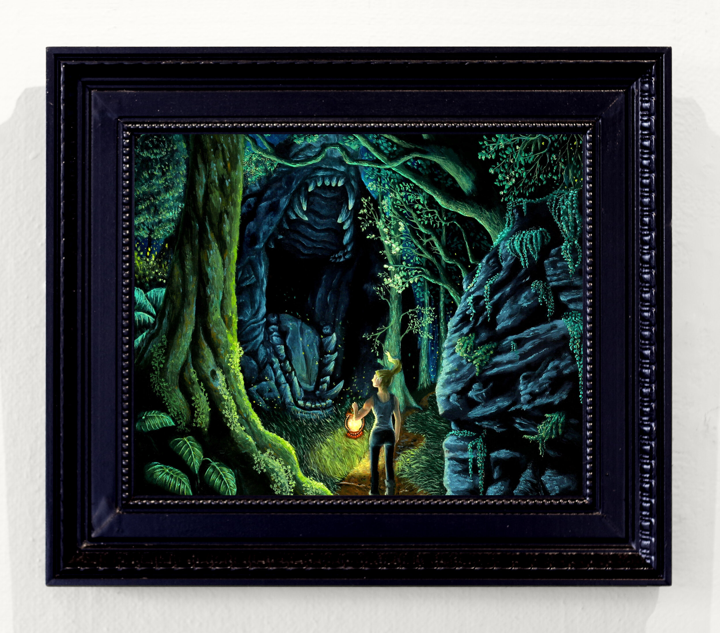 Original Oil Painting, "The Monster's Maw"