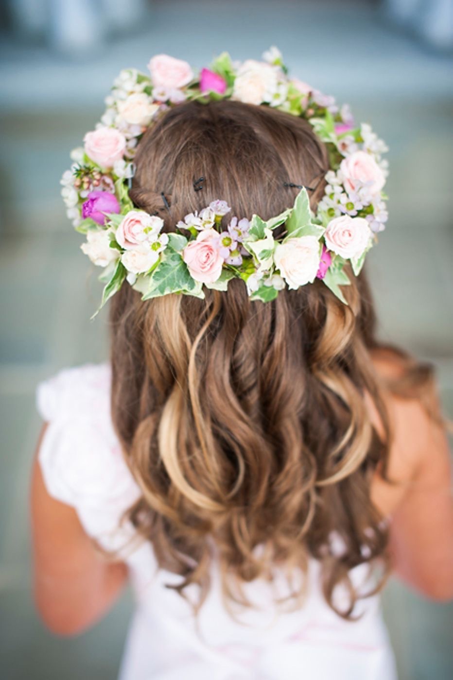 bridesmaid's flower crown