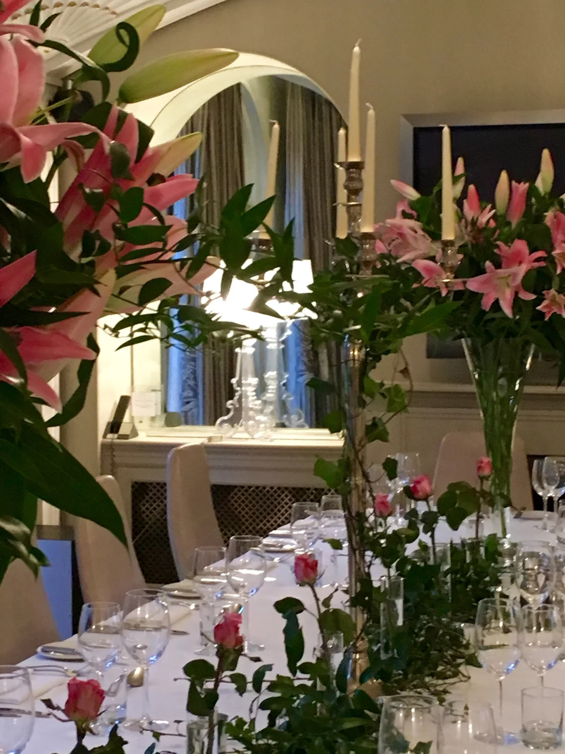 milsoms mr g's room. wedding reception