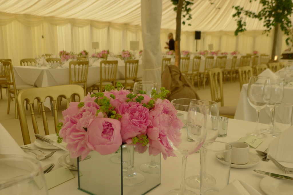 peonies mirror vases, great horkesley, essex