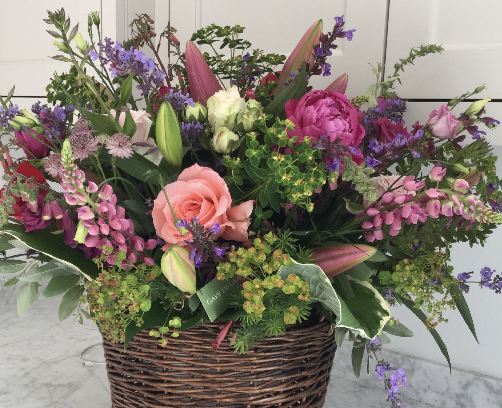 Large basket arrangement from £50