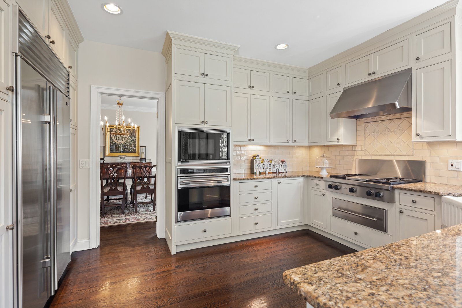 Kitchen to dining room at 26 Flower Farm Circle Westport CT-8.jpg