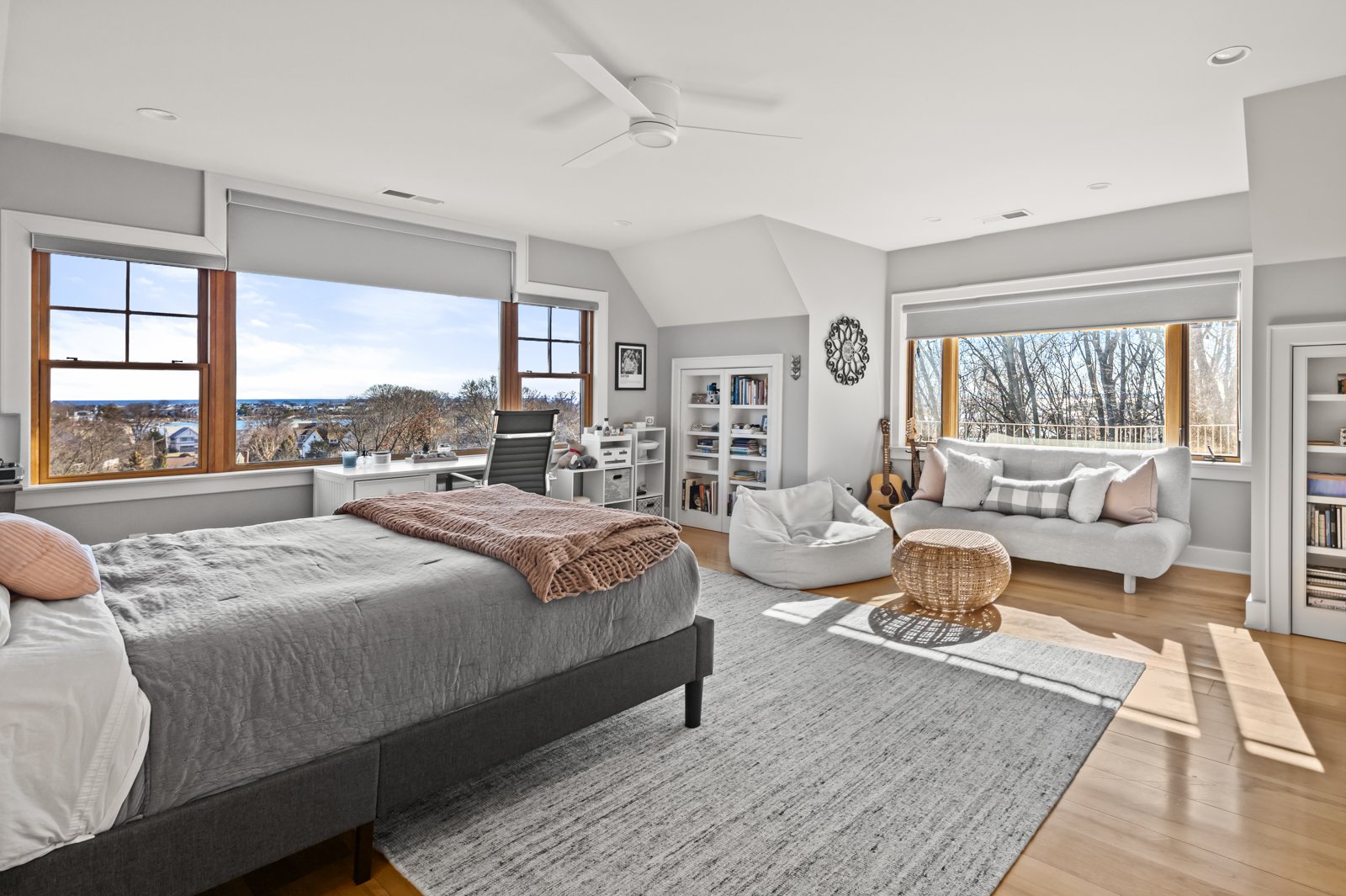 Bedroom with amazing views, built-ins at 3 Skytop Drive Norwalk CT -23.jpg