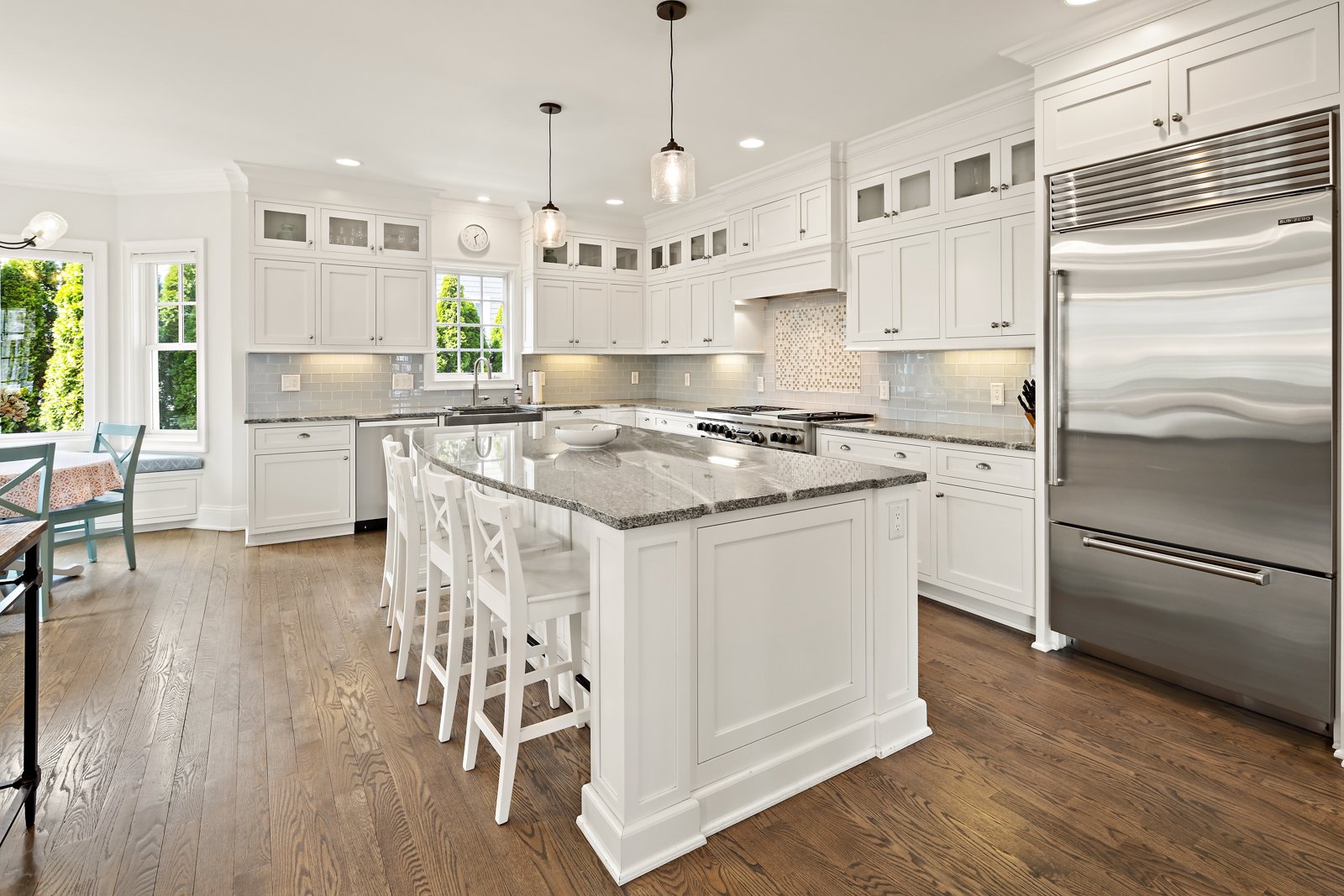 Spacious kitchen island at 126 Carlynn Drive Fairfield CT-14.jpg