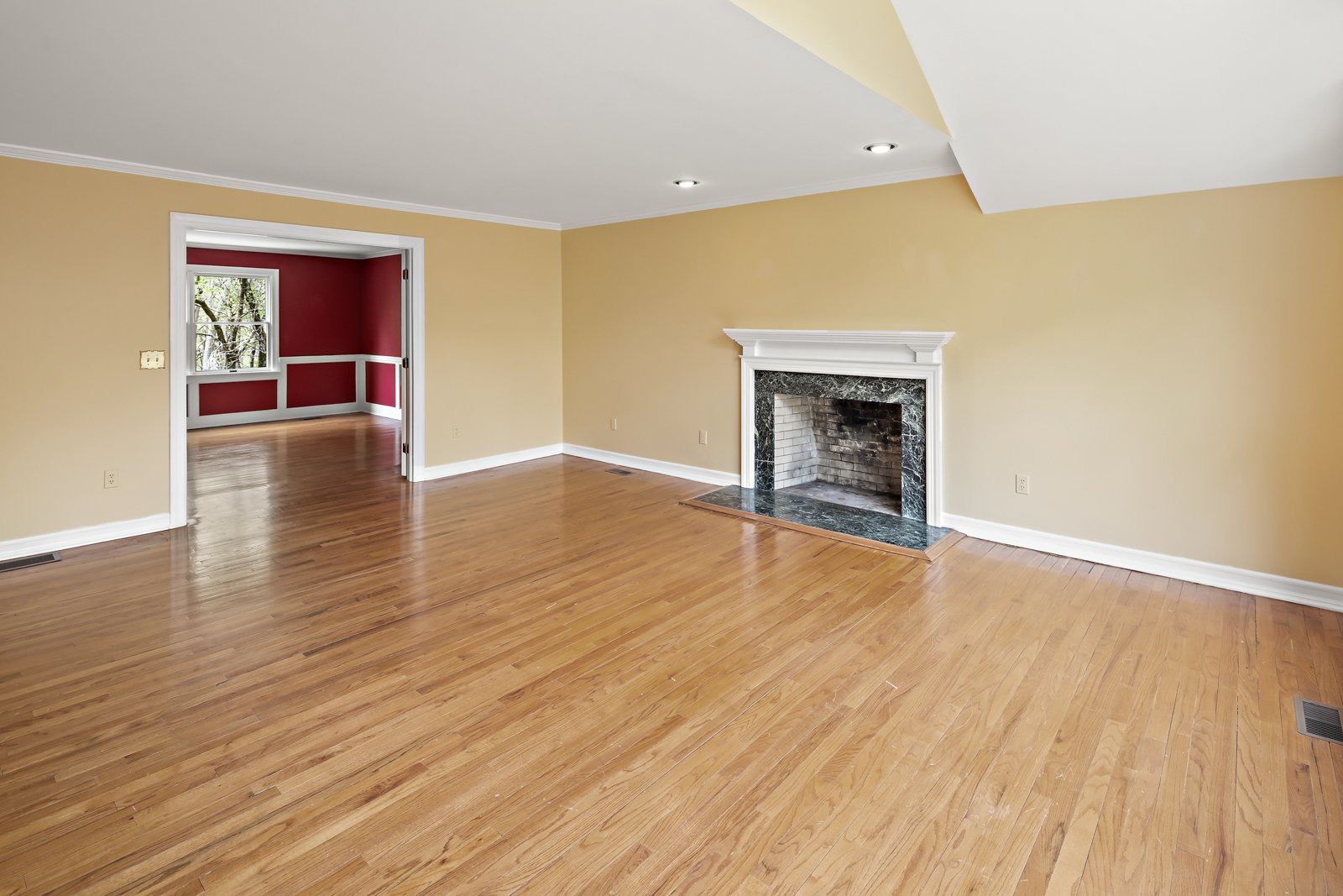 Living room to dining room of 14 Echo Hill Road Weston CT-10.jpg