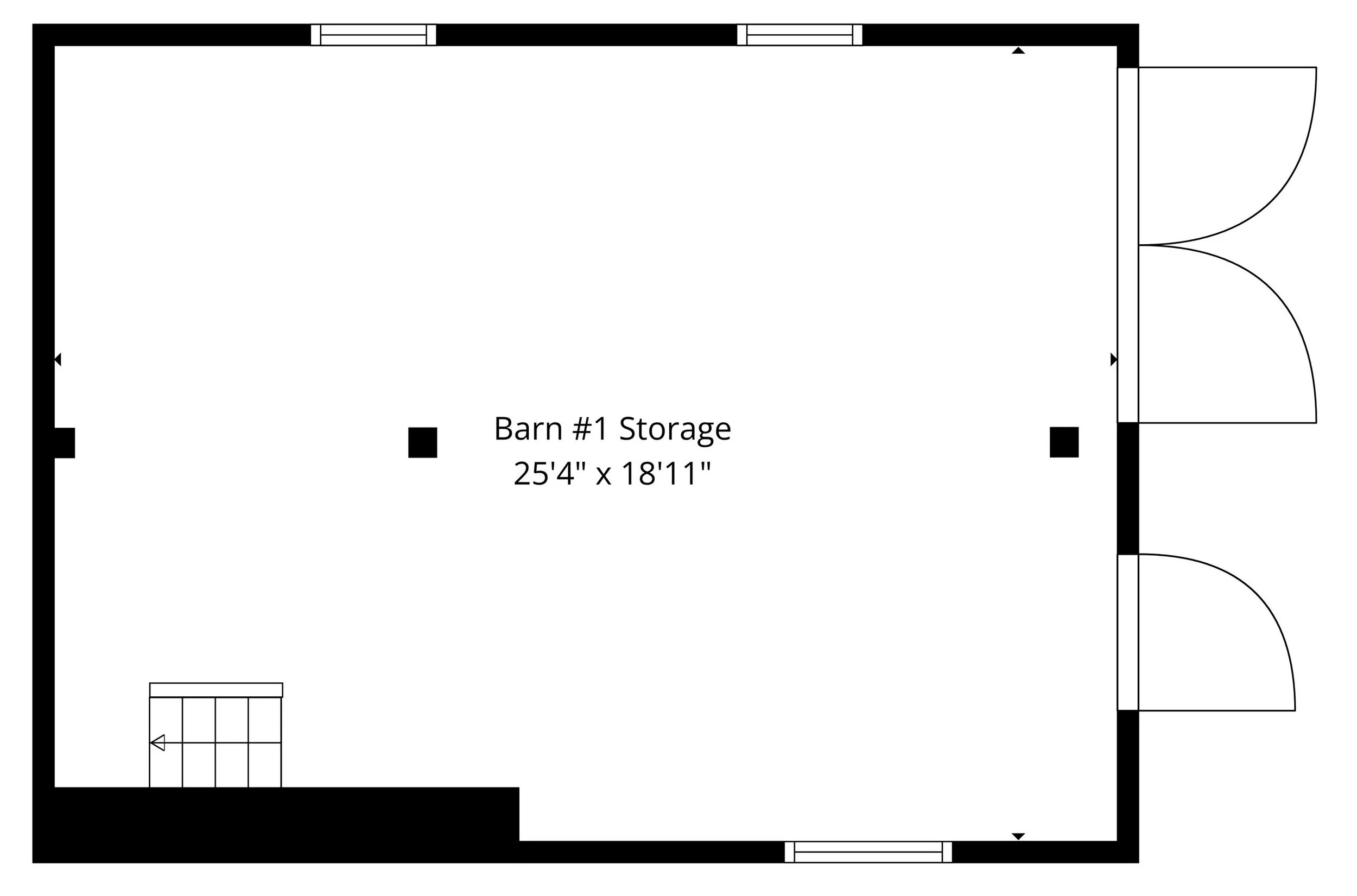First Barn, Storage